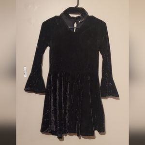 Black velvet dress